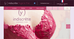 Desktop Screenshot of lingerie-indiscrete.com